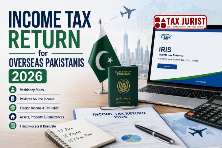 Learn how overseas Pakistanis can file their 2026 tax return, determine residency, report Pakistan-source income, remittances, assets and foreign income.